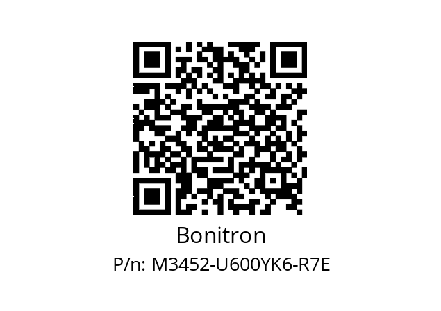   Bonitron M3452-U600YK6-R7E