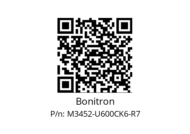   Bonitron M3452-U600CK6-R7