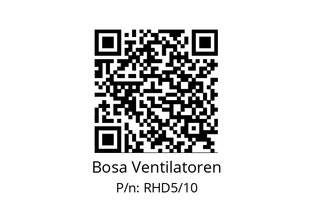   Bosa Ventilatoren RHD5/10