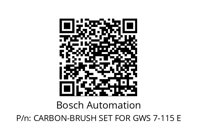   Bosch Automation CARBON-BRUSH SET FOR GWS 7-115 E