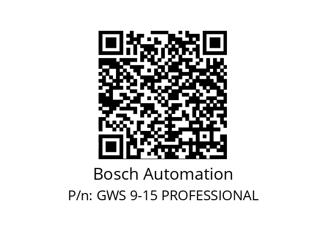   Bosch Automation GWS 9-15 PROFESSIONAL