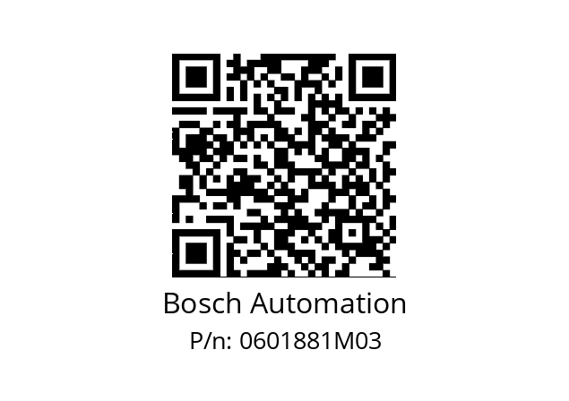   Bosch Automation 0601881M03