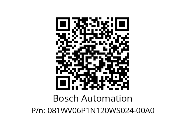   Bosch Automation 081WV06P1N120WS024-00A0