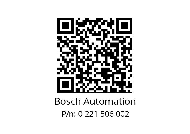   Bosch Automation 0 221 506 002