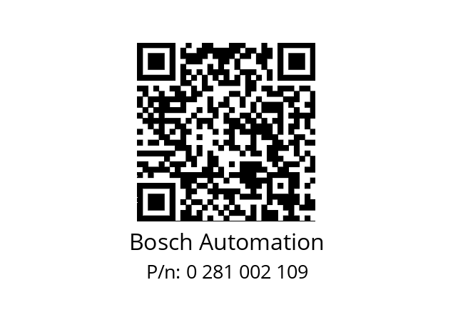   Bosch Automation 0 281 002 109