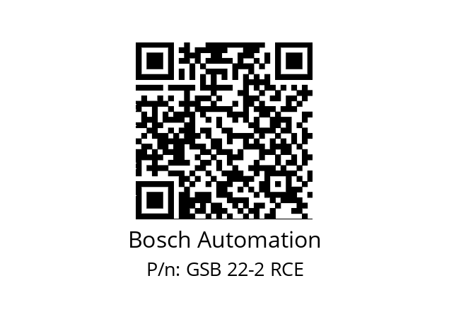   Bosch Automation GSB 22-2 RCE