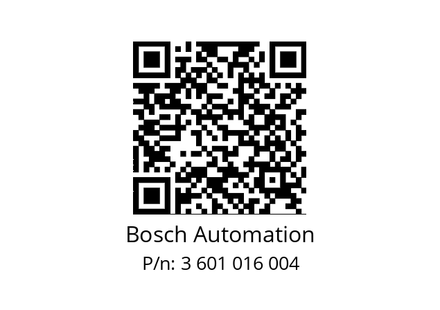   Bosch Automation 3 601 016 004