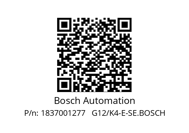   Bosch Automation 1837001277   G12/K4-E-SE.BOSCH