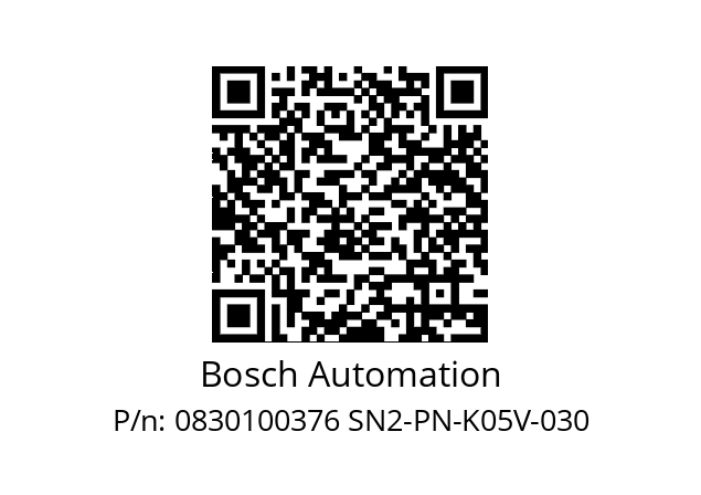   Bosch Automation 0830100376 SN2-PN-K05V-030