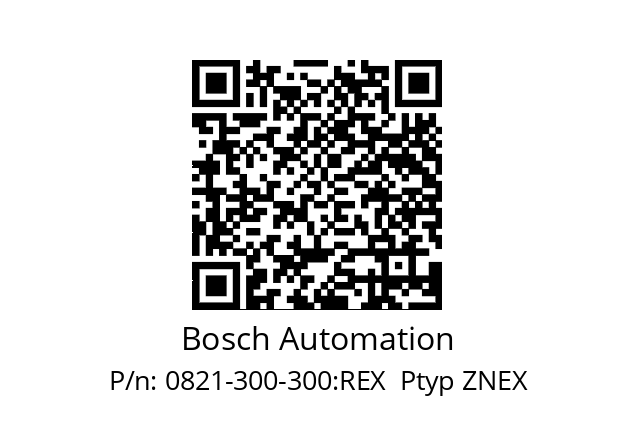   Bosch Automation 0821-300-300:REX  Ptyp ZNEX