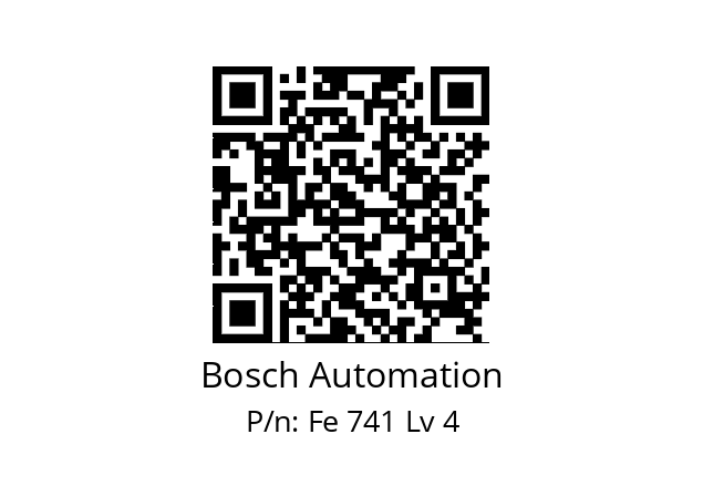   Bosch Automation Fe 741 Lv 4