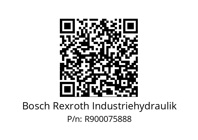   Bosch Rexroth Industriehydraulik R900075888