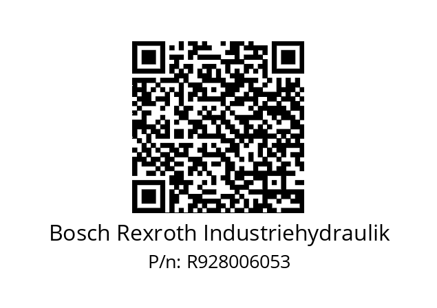   Bosch Rexroth Industriehydraulik R928006053