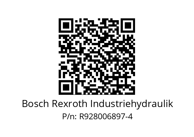   Bosch Rexroth Industriehydraulik R928006897-4