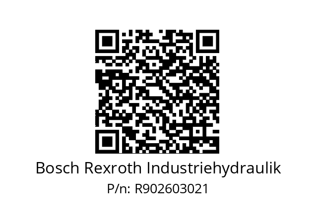   Bosch Rexroth Industriehydraulik R902603021