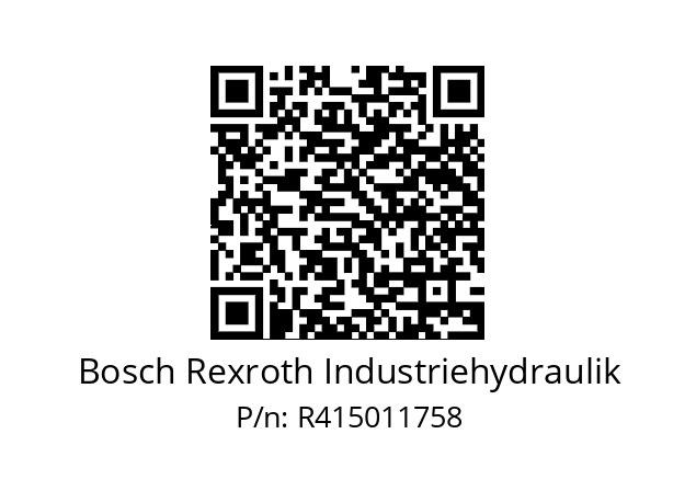   Bosch Rexroth Industriehydraulik R415011758