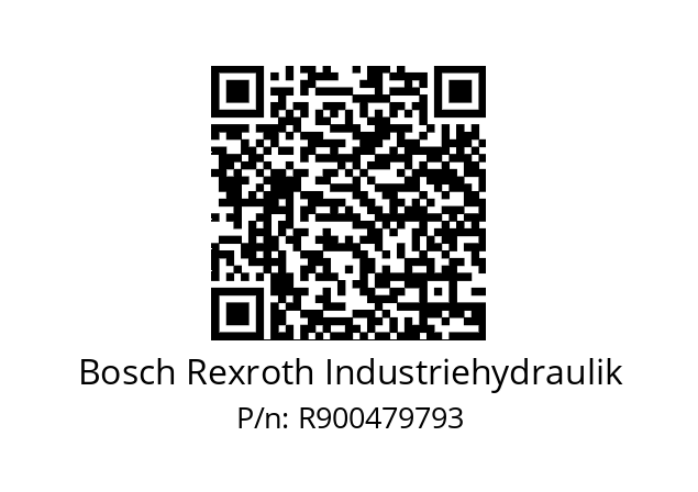   Bosch Rexroth Industriehydraulik R900479793