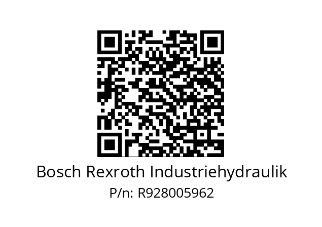   Bosch Rexroth Industriehydraulik R928005962