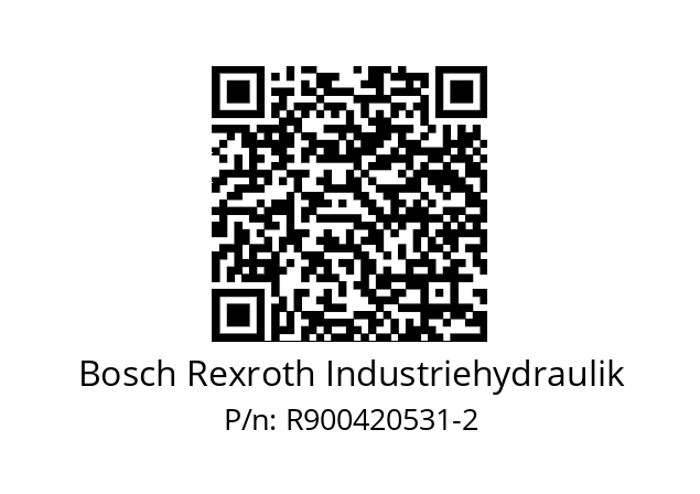   Bosch Rexroth Industriehydraulik R900420531-2