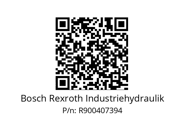   Bosch Rexroth Industriehydraulik R900407394