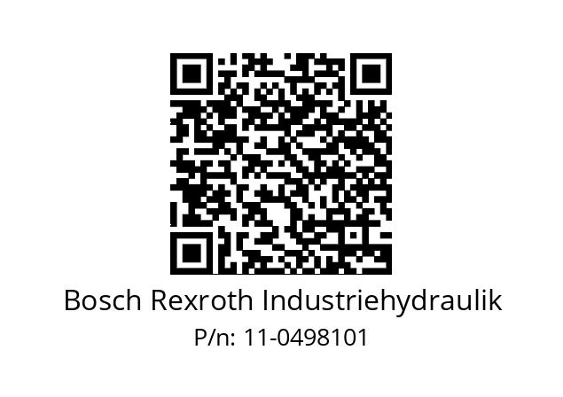   Bosch Rexroth Industriehydraulik 11-0498101