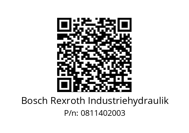   Bosch Rexroth Industriehydraulik 0811402003