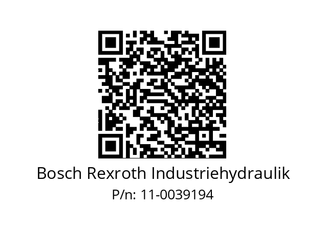   Bosch Rexroth Industriehydraulik 11-0039194