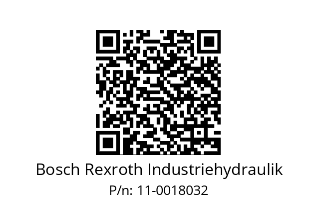   Bosch Rexroth Industriehydraulik 11-0018032