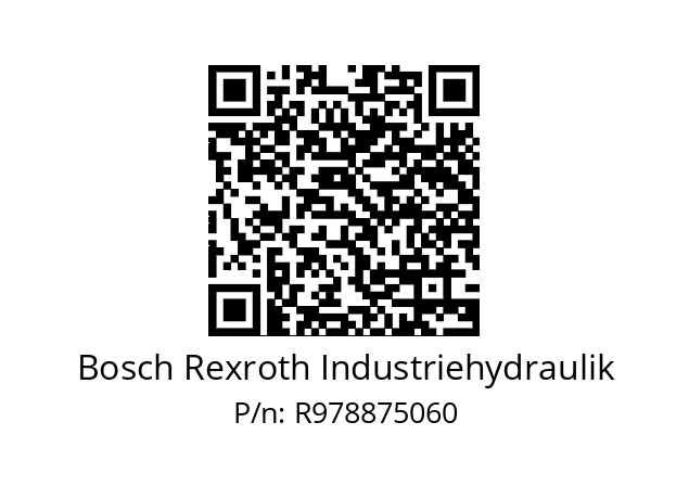   Bosch Rexroth Industriehydraulik R978875060