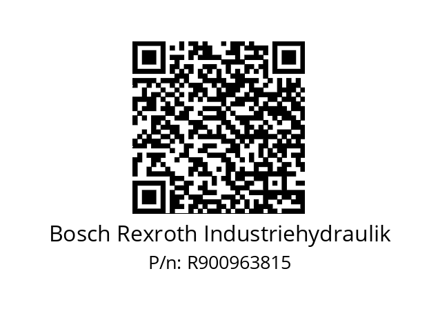   Bosch Rexroth Industriehydraulik R900963815