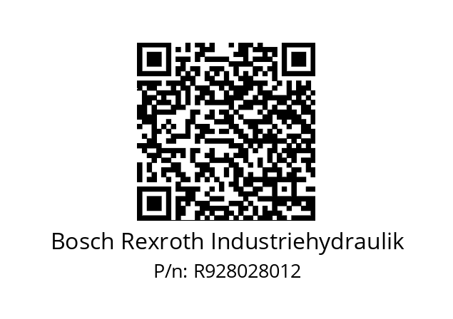   Bosch Rexroth Industriehydraulik R928028012