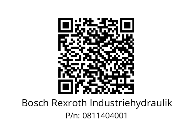   Bosch Rexroth Industriehydraulik 0811404001