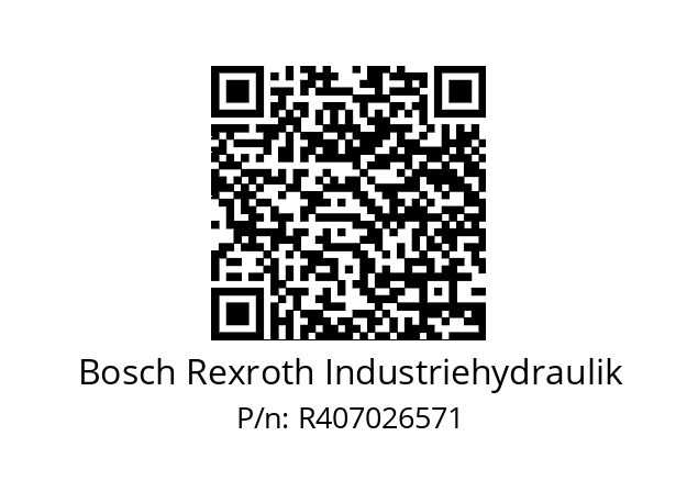 Repair kit  Bosch Rexroth Industriehydraulik R407026571