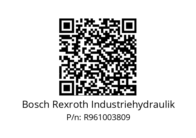   Bosch Rexroth Industriehydraulik R961003809