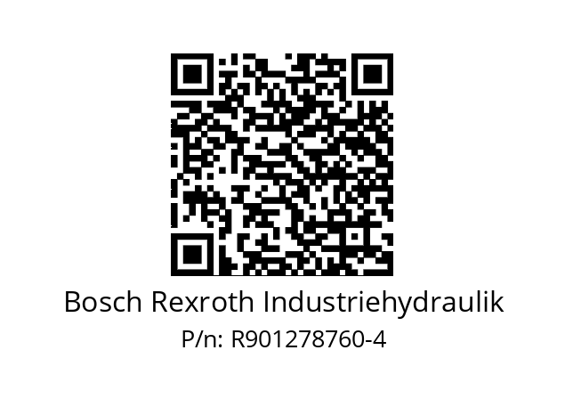   Bosch Rexroth Industriehydraulik R901278760-4