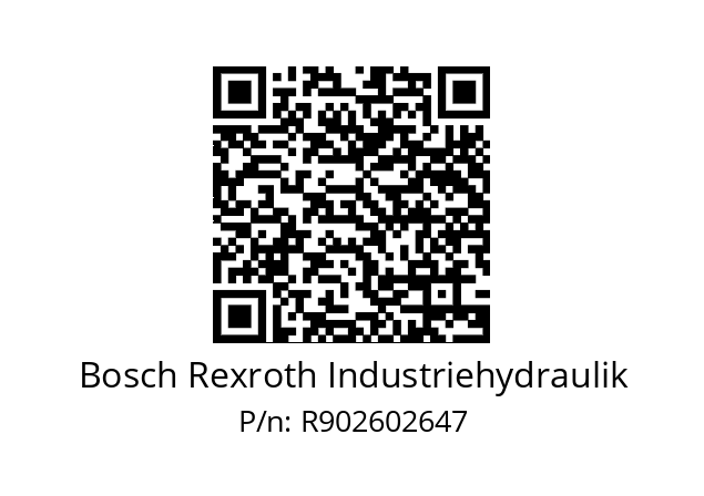   Bosch Rexroth Industriehydraulik R902602647