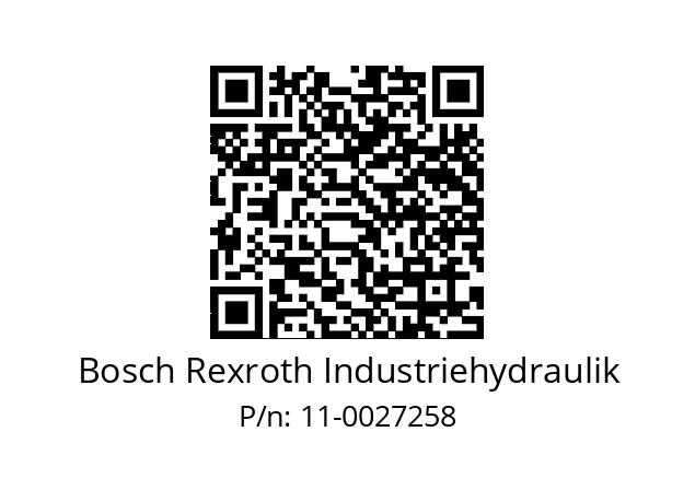  R928028411 Bosch Rexroth Industriehydraulik 11-0027258