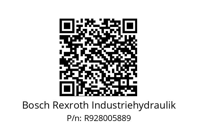   Bosch Rexroth Industriehydraulik R928005889