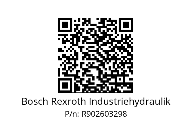   Bosch Rexroth Industriehydraulik R902603298