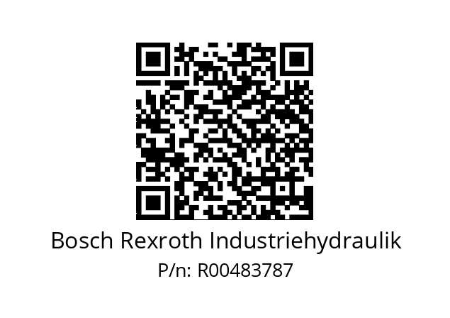   Bosch Rexroth Industriehydraulik R00483787