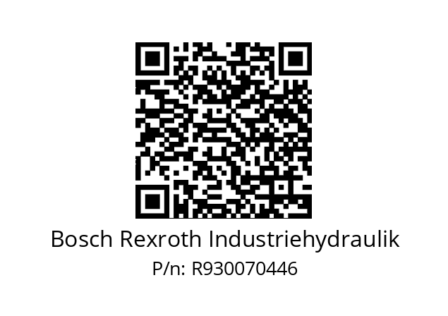   Bosch Rexroth Industriehydraulik R930070446