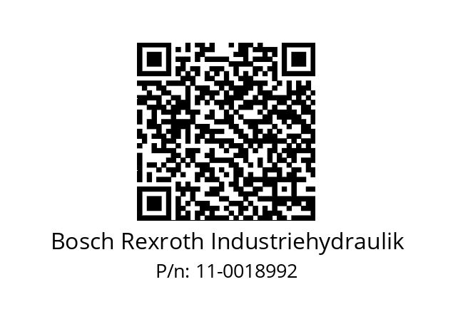   Bosch Rexroth Industriehydraulik 11-0018992