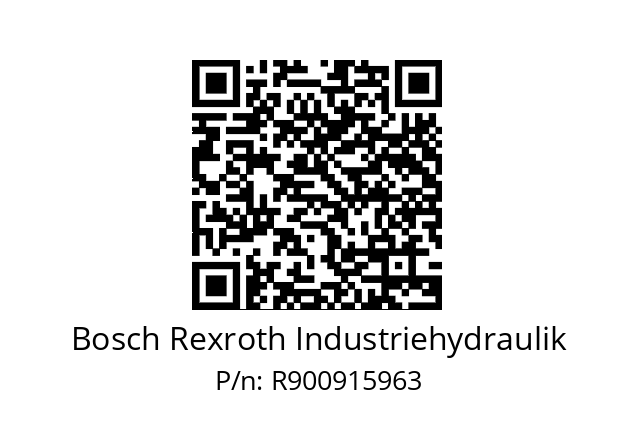   Bosch Rexroth Industriehydraulik R900915963