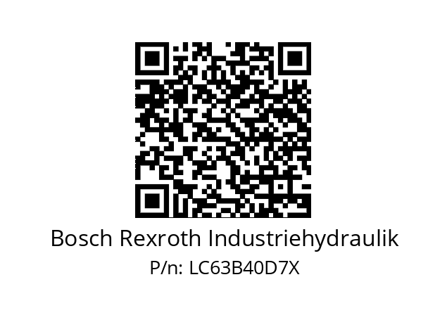   Bosch Rexroth Industriehydraulik LC63B40D7X