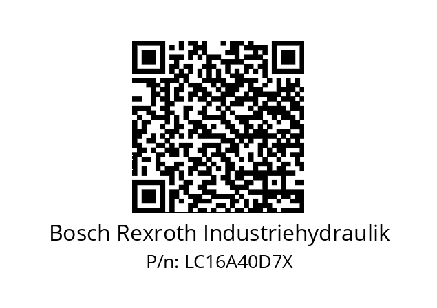   Bosch Rexroth Industriehydraulik LC16A40D7X