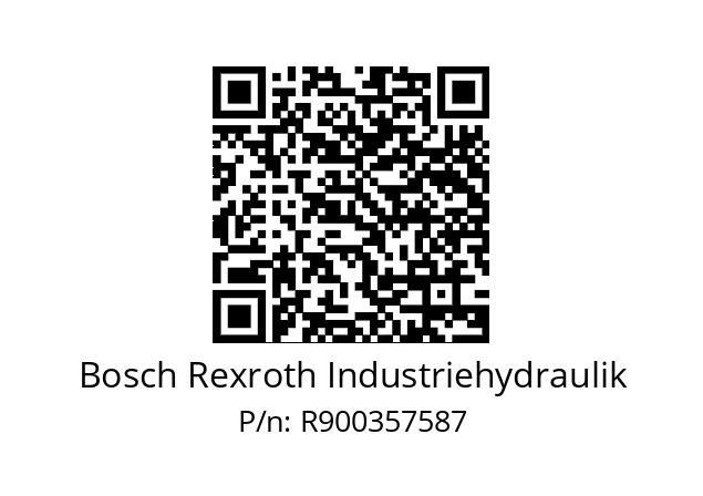   Bosch Rexroth Industriehydraulik R900357587