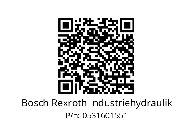   Bosch Rexroth Industriehydraulik 0531601551