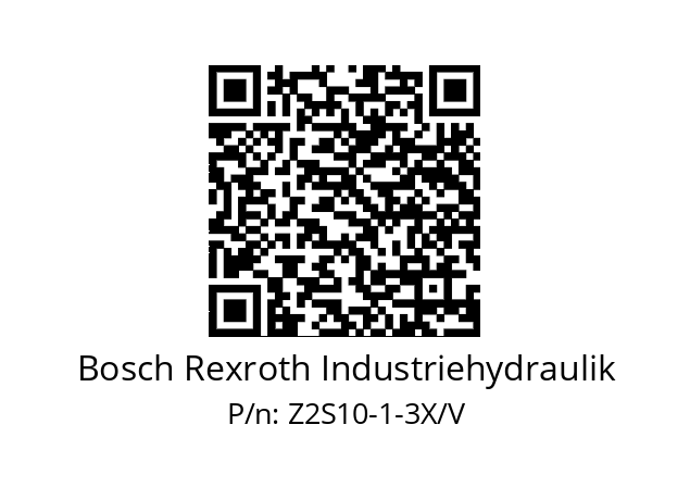   Bosch Rexroth Industriehydraulik Z2S10-1-3X/V