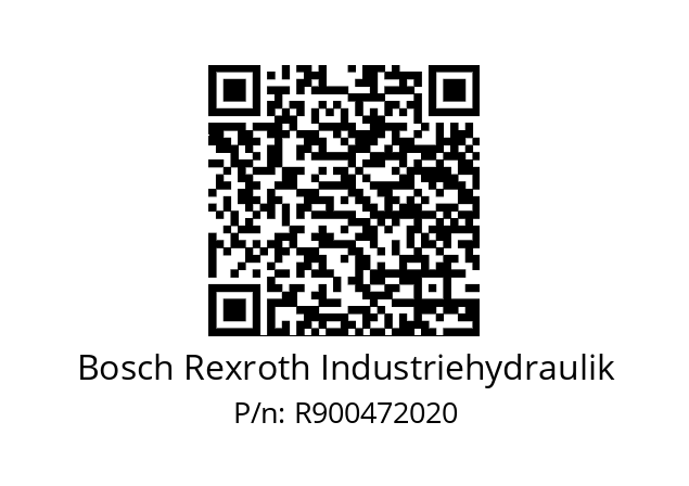   Bosch Rexroth Industriehydraulik R900472020