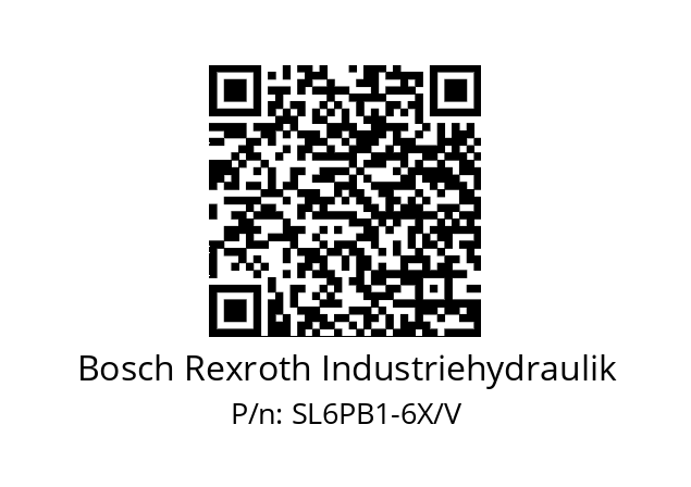   Bosch Rexroth Industriehydraulik SL6PB1-6X/V